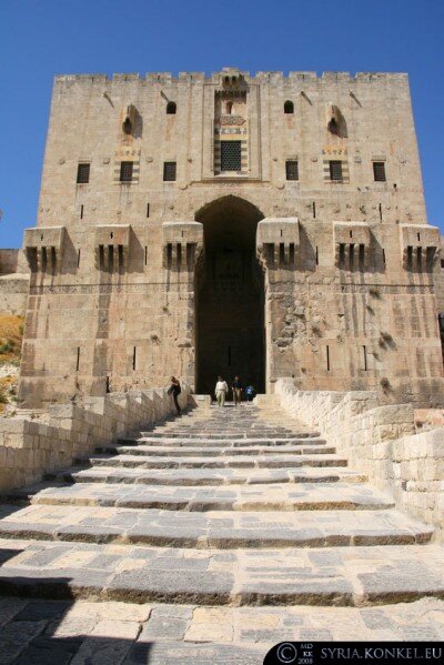 Wejście do Cytadeli. Aleppo.